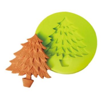 Форма кондитерская "Елка" d 6*0,5 см (5*4 см) силикон P.L.