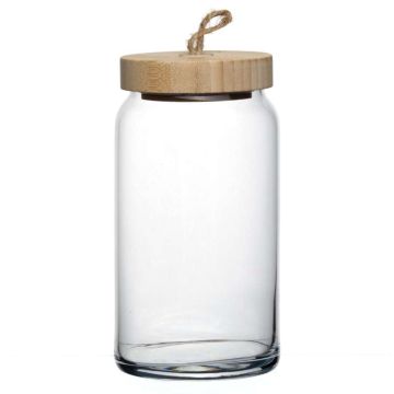 Банка для сыпучих продуктов 1130 мл с крышкой Вуди Pasabahce