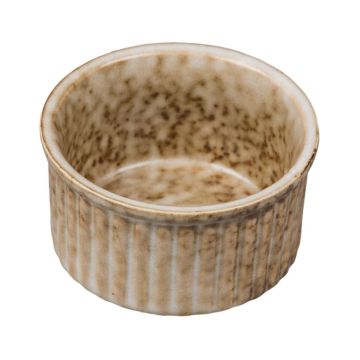 Соусник  90 мл d 7 см h4 см круглый Рамекин фарфор Brown Spider Silk P.L. Proff Cuisine [12]