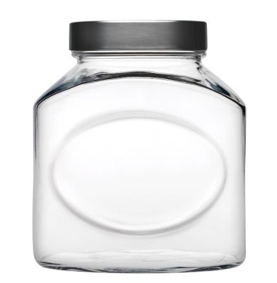 Банка для сыпучих прод. 1000 мл. d=85,5 мм. h=153 мм. с метал. крышкой /1/6/ АКЦИЯ