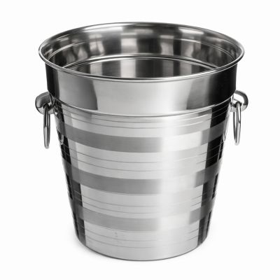 Ведро для шампанского  3,8 л. нерж. d=200/130 мм. h=200 мм. с кольцами длч 1-й бутылки MGSteel /1/6/24/ АКЦИЯ