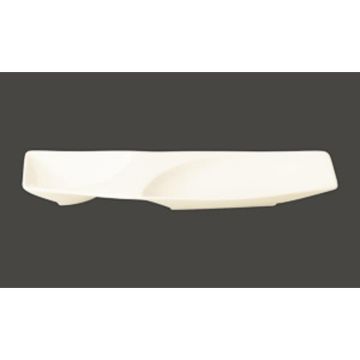 Тарелка RAK Porcelain Mazza прямоугольная, 2 секции, 42*11 см
