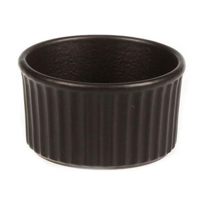 Соусник  90 мл d 7 см h4 см круглый фарфор Рамекин Black Raw Stellar P.L. Proff Cuisine [12]