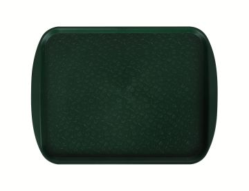 Поднос столовый 415х305 мм с ручками темно-зеленый