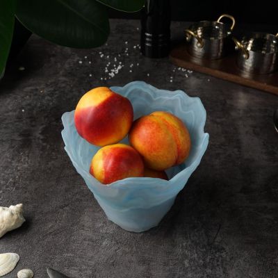 Салатник  800 мл d 16 см h13 см Blue Sunset конус матовое стекло P.L. Proff Cuisine [4]