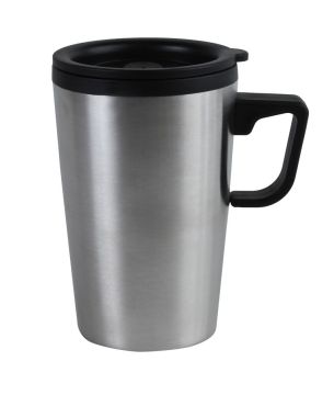 Термокружка 0.33 л серебристая, пластик и нержавеющая сталь