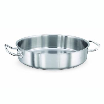 Кастрюля 10 л, 40*8 см низкая без крышки нерж., 18/10 ИНДУКЦИЯ KAPP