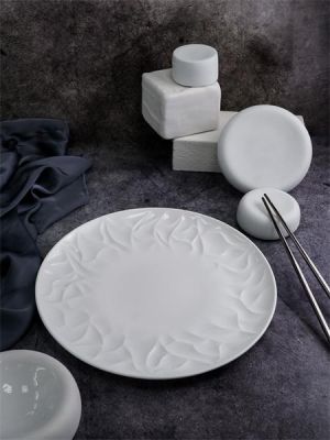 Тарелка мелкая d 25,9 см h 2,3 см, костяной фарфор, Origami