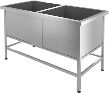 Ванна моечная двухсекционная CRYSPI ВМ 2/630 оц