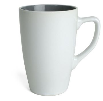 Кружка Apollo 300 мл  белая/серая, керамика
