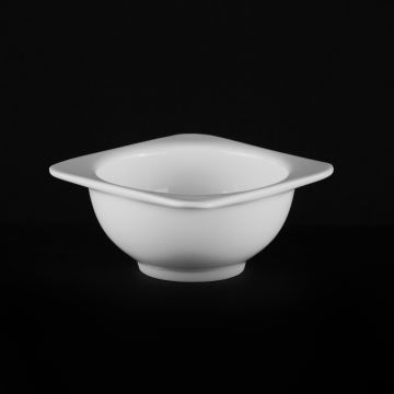 САЛАТНИК квадратный с бортами 4,5'' 115мм 180мл "Chan Wave Quadro" [ivory LQ-Q923]
