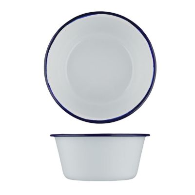 Салатник 2250 мл d 20,5 см h10 см Blue Rim эмалированая сталь SUNNEX [1]