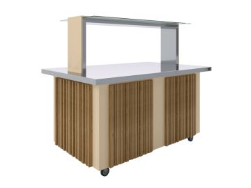 Салат-бар нейтральный Luxstahl СБН-1500 Premium