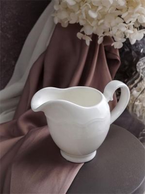 Молочник с ручкой 140 мл, 12,6x6,4 см h 9 см, фарфор, Grazia