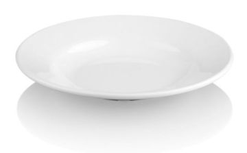 Тарелка глубокая 21 см, 250 мл, поликарбонат, белый