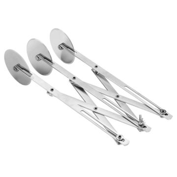 Нож роликовый для теста раздвижной, 3 лезвия, 24 см нерж. P.L. Proff Cuisine