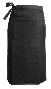 Фартук черный, плотность 200 г 100% хлопок OEKO-TEX®