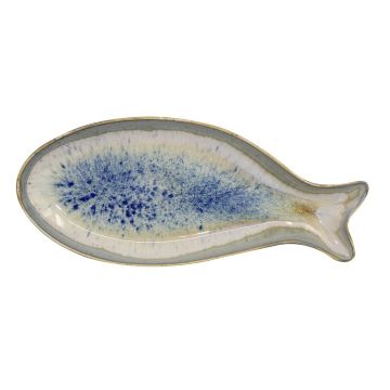 Блюдо овальное 41,5*18 см h3,5 см Fish Pearl Blue Frutti di Mare P.L. [1]