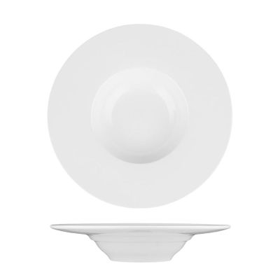 Тарелка глубокая 250 мл d 24 см h5 см для пасты белая фарфор P.L. Proff Cuisine [3]