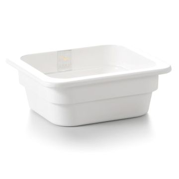 Гастроемкость 1/6 h65 мм пластик меламин 174*159*65 мм 1 л White P.L. Proff Cuisine