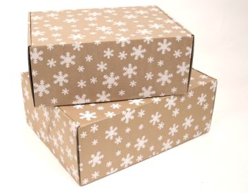 Подарочная упаковка, коричневый картон