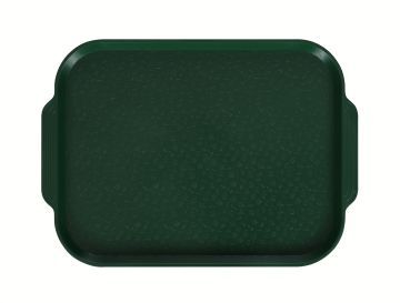 Поднос столовый 450х355 мм с ручками темно-зеленый