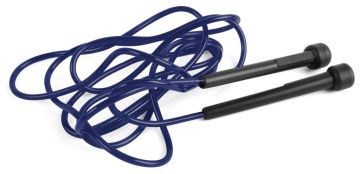 Скакалка 280 см синяя, пластик