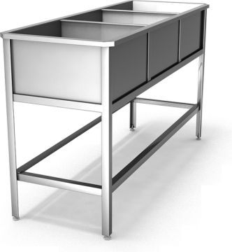 Ванна моечная трехсекционная ВМ 3/4 нерж