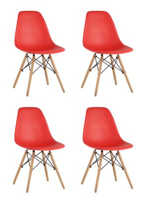 Стул Eames DSW красный x4