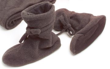 Тапочки 220 г one size 37-40 р-р серые, флис