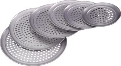 Форма для пиццы (противень) d=33 см. h=1 см. перфор. алюм. МГ (MG) /1/75/