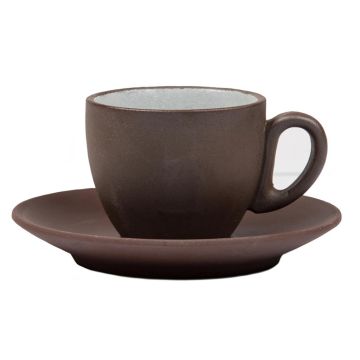 Кофейная пара 100 мл d 6,3 см h5,2 см White Matt New Brown Taiga P.L. Proff Cuisine [8]