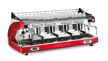 Кофемашина-полуавтомат ROYAL Synchro 4 группы Switch черная (бойлер 27 л)