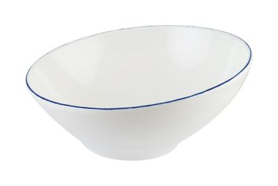 Соусник  60 мл. d=80 мм. h=30/46 мм. скошенный край Ретро синий край, форма Ванто Bonna/1/24/3456/ ВДОХНОВЕНИЕ