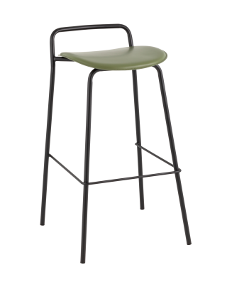 Стул барный Mantis экокожа зеленый