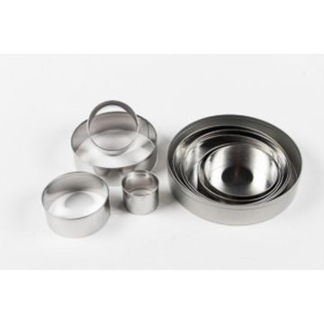 Набор кондитерских форм "Кольцо", h 3 см, d 4/ 6/ 7/ 8/ 9/ 10/ 11/ 12/ 12,5 см, P.L. Pro