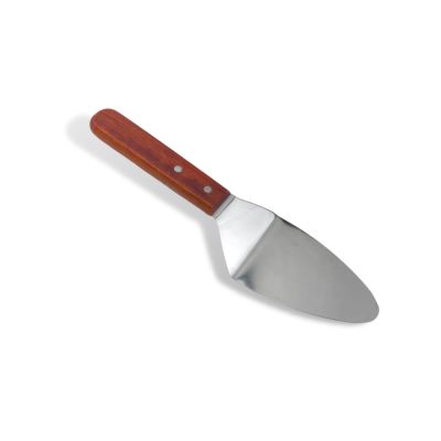 Лопатка для пиццы 28 см. изогнутая раб.часть 15*7,5 см. нерж., с дерев. ручкой  МГ (MG) /1/120/