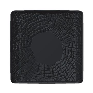 Блюдо квадратное 17,5*17,5 см с бортами Side Up2 Black Raw Wood P.L. Proff Cuisine [2]
