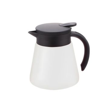 Кофейник-термос 0,6 л d 11,8 см h15,5 см белый нерж. SUNNEX