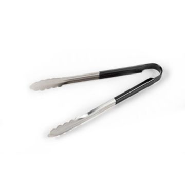 Щипцы универсальные 30 см нерж. черные с силикон. вставками P.L. Proff Cuisine