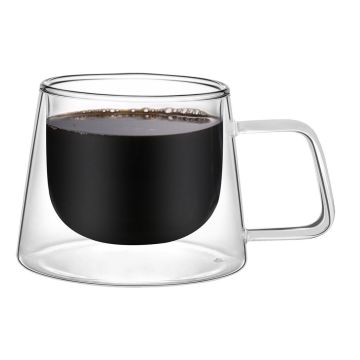 Кружка 200 мл Neo Classic прозрачная набор 2 шт. d 8 см h7,5 см термостекло P.L. [1]