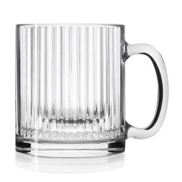 Кружка 320 мл прозрачная "Вертикаль" Optical стекло d 8 см h9,3 см ОСЗ [24]