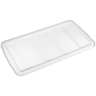 Крышка для емкости для столовых приборов 4 секции 54*30 см. прозрачная, п/п (емкость 15620, 76907) GP /1/12/