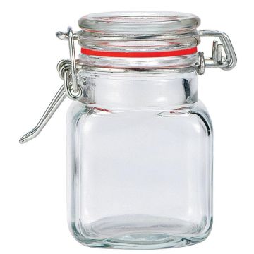 Банка для подачи и хранения 90 мл с крышкой и бугельным замком 5,2*5,2*7,8 см P.L. - BarWare