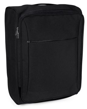 Чемодан на колесиках черный на 40 л, 600D полиэстер