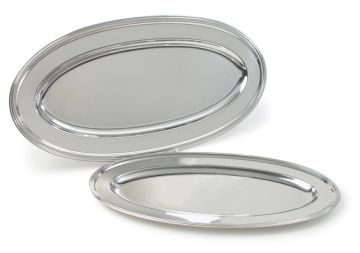 Блюдо овальное 61х31 см (ОСТАТОК 2 ШТ), мельхиор