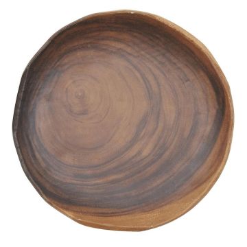 Блюдо 19,4*1,8 см круглое African Wood 2 пластик меламин P.L. Proff Cuisine