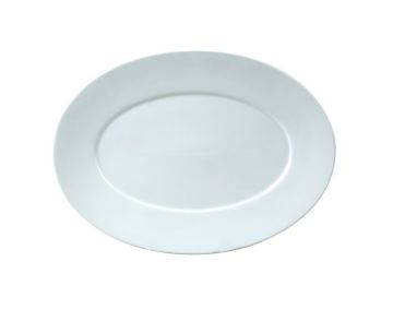 Тарелка овальная 25х19 см Zeus, костяной фарфор
