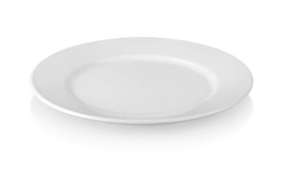 Тарелка 19 см, поликарбонат  белый