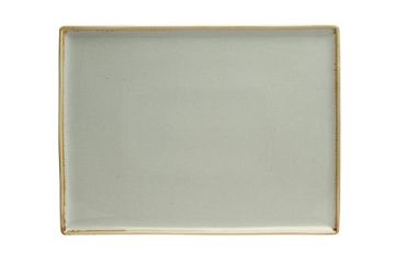 Блюдо прямоугольное 35х26 см фарфор цвет серый Seasons